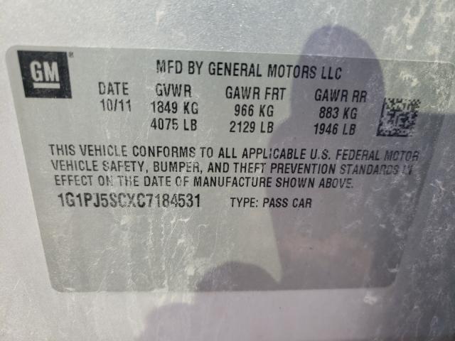 Photo 9 VIN: 1G1PJ5SCXC7184531 - CHEVROLET CRUZE ECO 