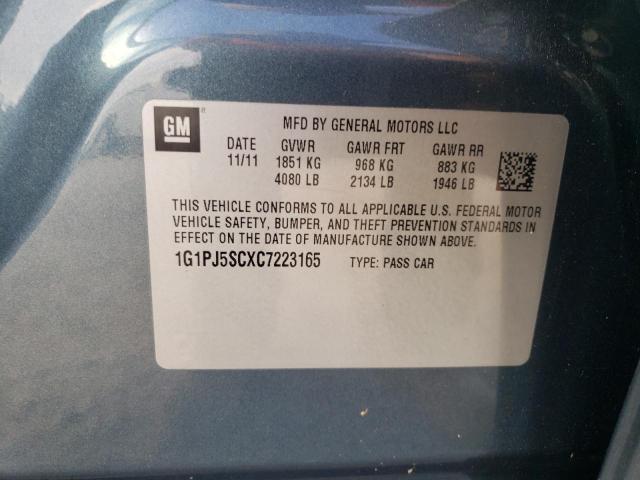 Photo 11 VIN: 1G1PJ5SCXC7223165 - CHEVROLET CRUZE 