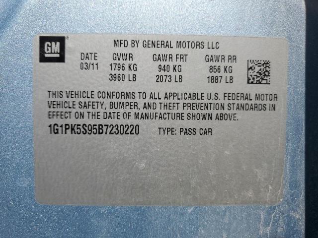 Photo 11 VIN: 1G1PK5S95B7230220 - CHEVROLET CRUZE ECO 