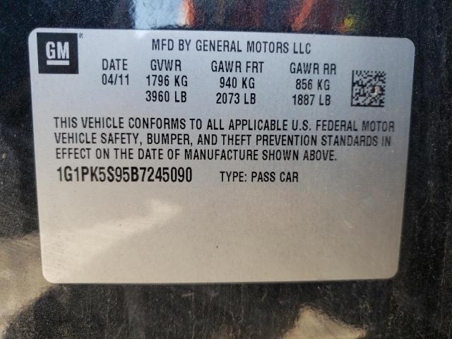 Photo 9 VIN: 1G1PK5S95B7245090 - CHEVROLET CRUZE ECO 