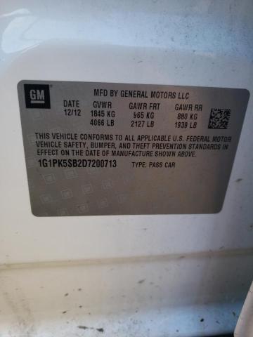 Photo 9 VIN: 1G1PK5SB2D7200713 - CHEVROLET CRUZE LT 