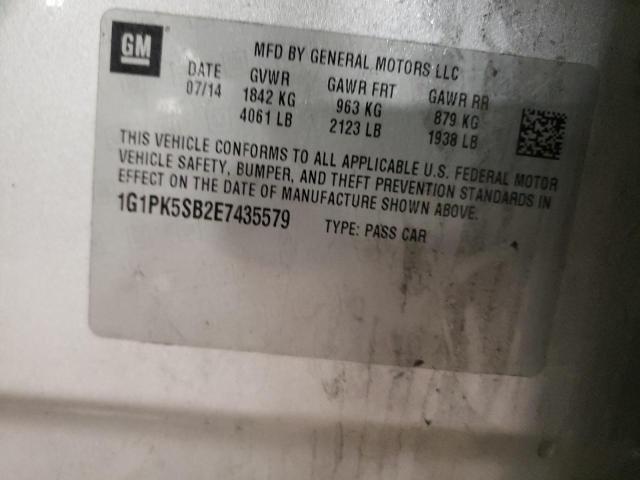 Photo 11 VIN: 1G1PK5SB2E7435579 - CHEVROLET CRUZE 