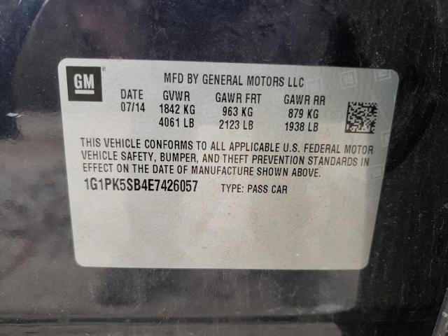 Photo 11 VIN: 1G1PK5SB4E7426057 - CHEVROLET CRUZE LT 