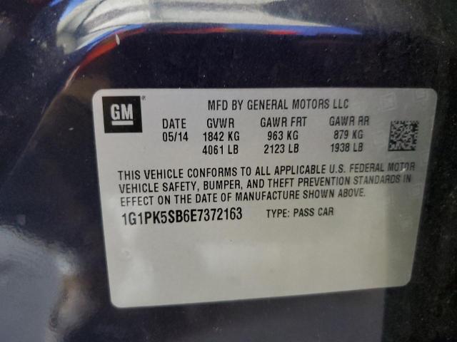 Photo 12 VIN: 1G1PK5SB6E7372163 - CHEVROLET CRUZE 