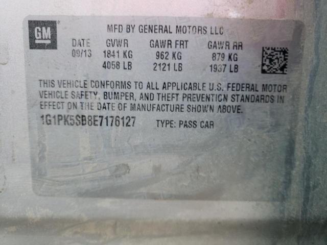 Photo 9 VIN: 1G1PK5SB8E7176127 - CHEVROLET CRUZE LT 