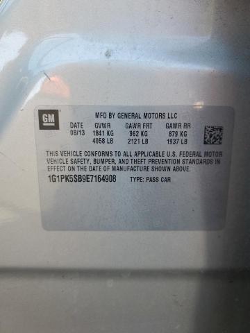 Photo 11 VIN: 1G1PK5SB9E7164908 - CHEVROLET CRUZE LT 