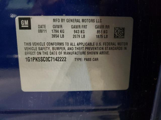 Photo 11 VIN: 1G1PK5SC0C7142222 - CHEVROLET CRUZE ECO 