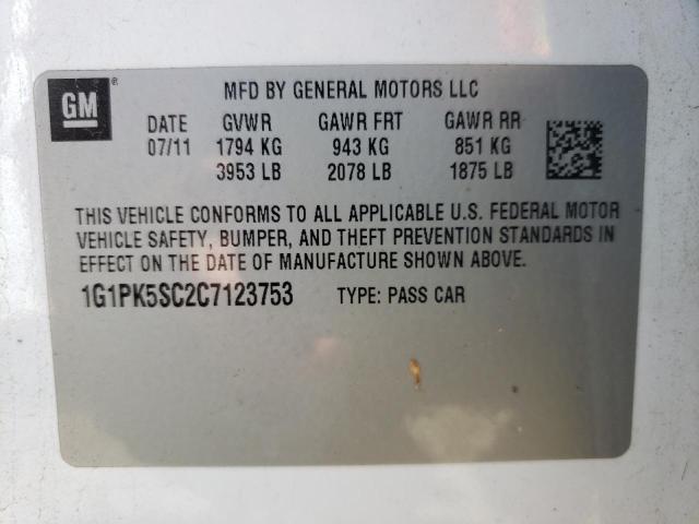 Photo 9 VIN: 1G1PK5SC2C7123753 - CHEVROLET CRUZE ECO 