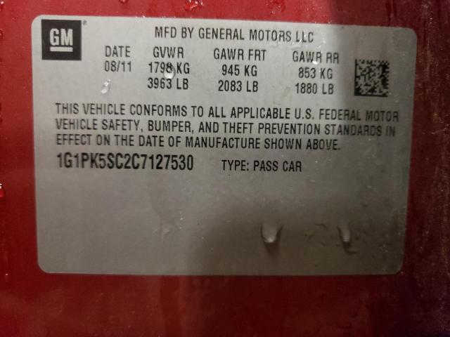 Photo 12 VIN: 1G1PK5SC2C7127530 - CHEVROLET CRUZE ECO 