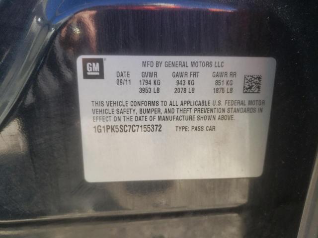 Photo 11 VIN: 1G1PK5SC7C7155372 - CHEVROLET CRUZE 