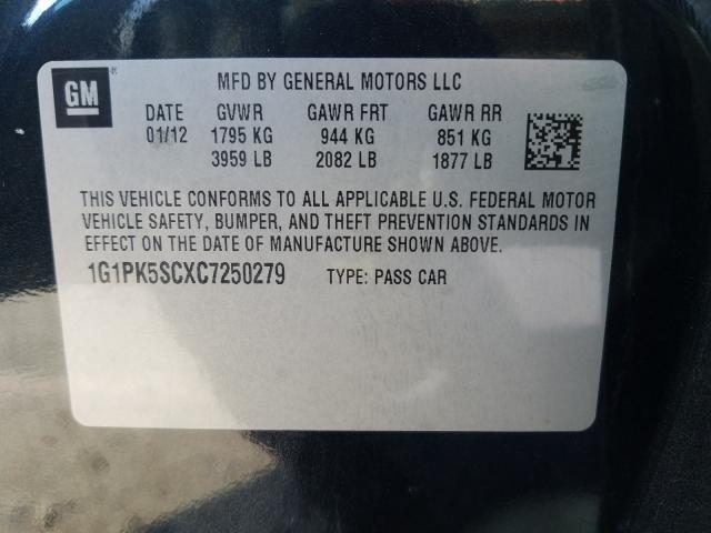 Photo 9 VIN: 1G1PK5SCXC7250279 - CHEVROLET CRUZE ECO 