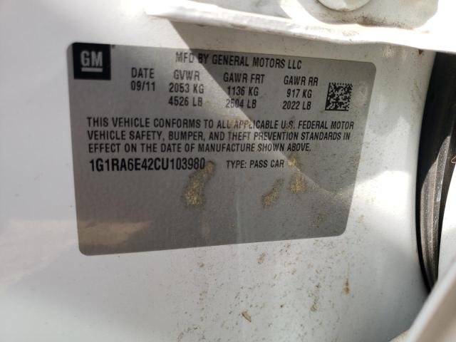 Photo 9 VIN: 1G1RA6E42CU103980 - CHEVROLET VOLT 