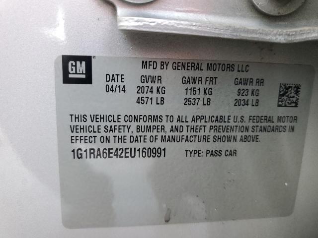 Photo 11 VIN: 1G1RA6E42EU160991 - CHEVROLET VOLT 