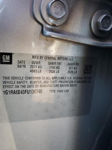 Photo 11 VIN: 1G1RA6E43FU136748 - CHEVROLET VOLT 