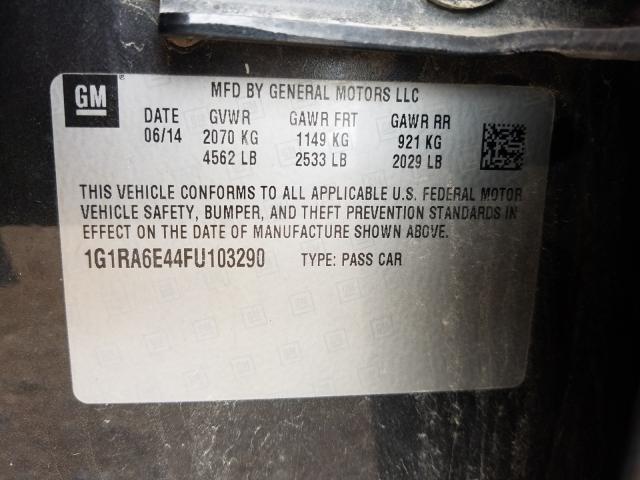 Photo 9 VIN: 1G1RA6E44FU103290 - CHEVROLET VOLT 