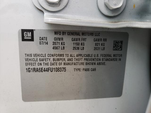 Photo 9 VIN: 1G1RA6E44FU108375 - CHEVROLET VOLT 