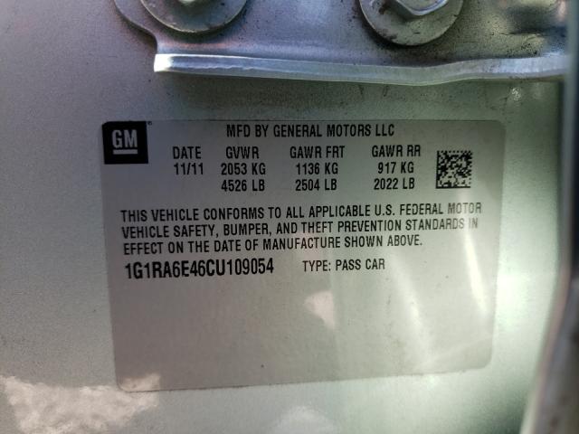 Photo 9 VIN: 1G1RA6E46CU109054 - CHEVROLET VOLT 