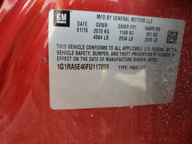 Photo 11 VIN: 1G1RA6E46FU117899 - CHEVROLET VOLT 