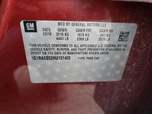 Photo 11 VIN: 1G1RA6S52HU101408 - CHEVROLET VOLT 