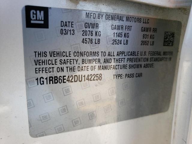 Photo 12 VIN: 1G1RB6E42DU142258 - CHEVROLET VOLT 