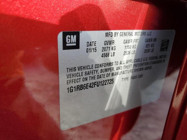 Photo 13 VIN: 1G1RB6E42FU122725 - CHEVROLET VOLT 