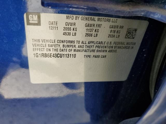 Photo 11 VIN: 1G1RB6E43CU113110 - CHEVROLET VOLT 