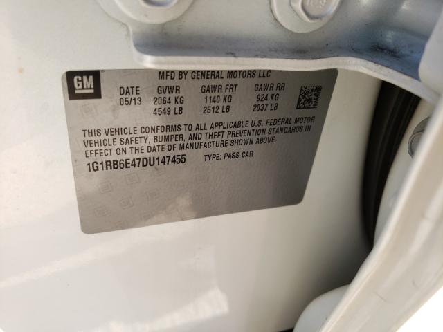 Photo 9 VIN: 1G1RB6E47DU147455 - CHEVROLET VOLT 