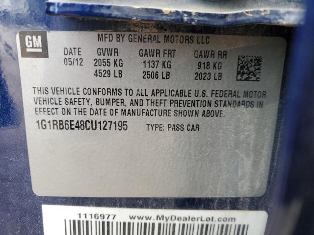 Photo 12 VIN: 1G1RB6E48CU127195 - CHEVROLET VOLT 