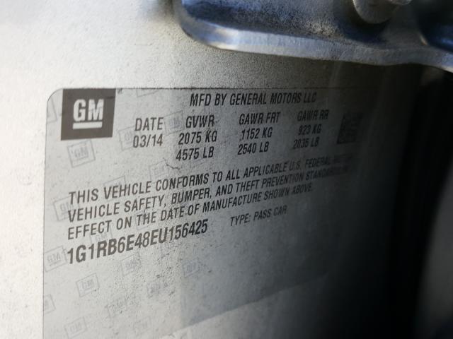 Photo 9 VIN: 1G1RB6E48EU156425 - CHEVROLET VOLT 