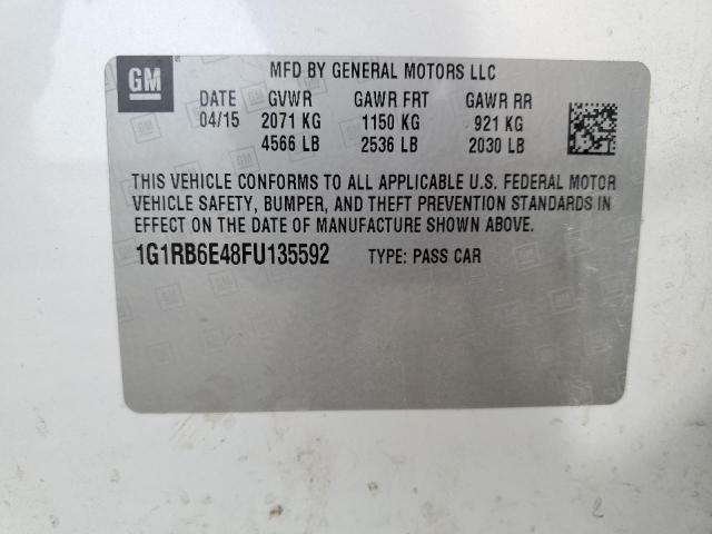 Photo 11 VIN: 1G1RB6E48FU135592 - CHEVROLET VOLT 