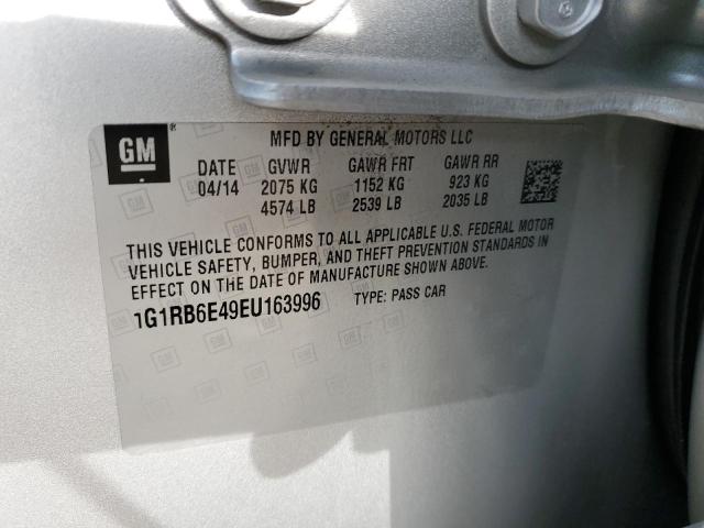 Photo 11 VIN: 1G1RB6E49EU163996 - CHEVROLET VOLT 