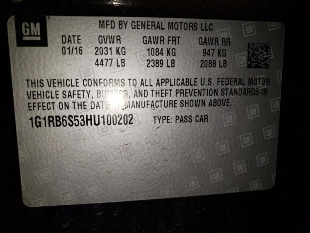 Photo 12 VIN: 1G1RB6S53HU100202 - CHEVROLET VOLT 