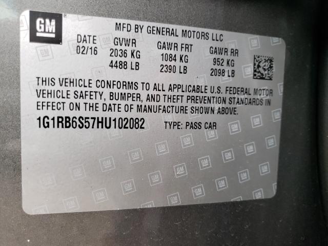 Photo 9 VIN: 1G1RB6S57HU102082 - CHEVROLET VOLT PREMI 