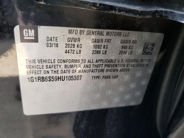 Photo 9 VIN: 1G1RB6S59HU105307 - CHEVROLET VOLT 