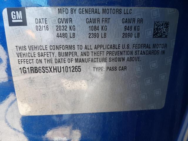 Photo 11 VIN: 1G1RB6S5XHU101265 - CHEVROLET VOLT PREMI 