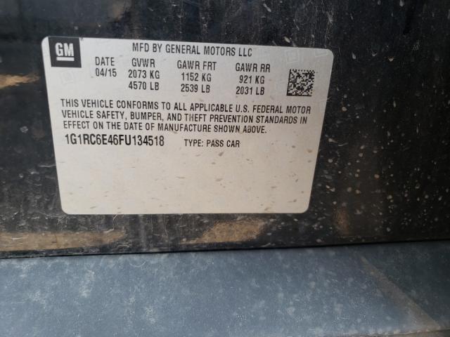 Photo 9 VIN: 1G1RC6E46FU134518 - CHEVROLET VOLT 