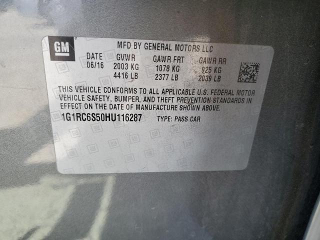 Photo 12 VIN: 1G1RC6S50HU116287 - CHEVROLET VOLT LT 