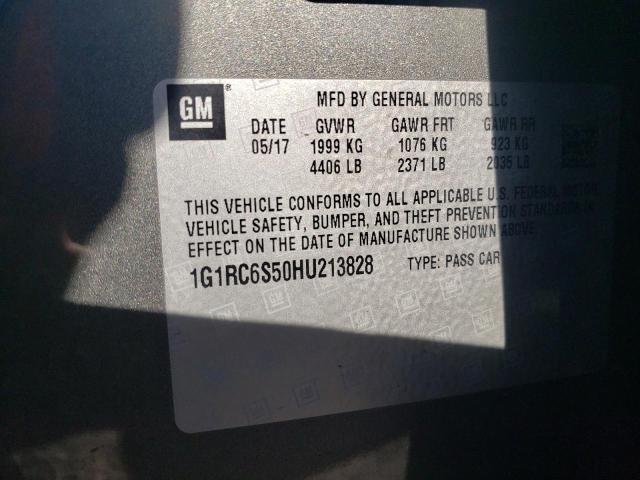 Photo 9 VIN: 1G1RC6S50HU213828 - CHEVROLET VOLT LT 