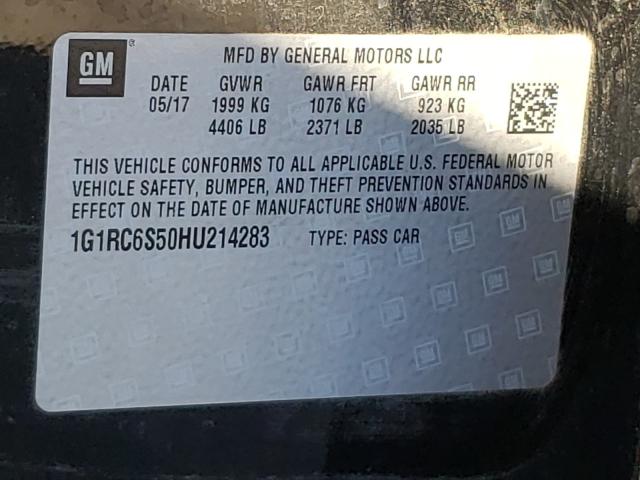 Photo 9 VIN: 1G1RC6S50HU214283 - CHEVROLET VOLT LT 