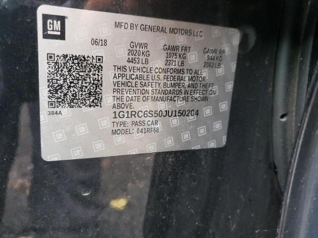 Photo 11 VIN: 1G1RC6S50JU150204 - CHEVROLET VOLT LT 