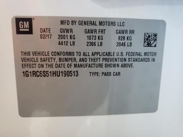 Photo 11 VIN: 1G1RC6S51HU190513 - CHEVROLET VOLT LT 