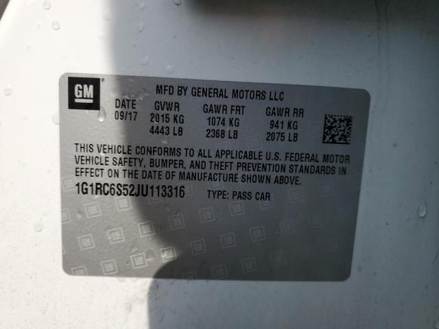 Photo 11 VIN: 1G1RC6S52JU113316 - CHEVROLET VOLT 