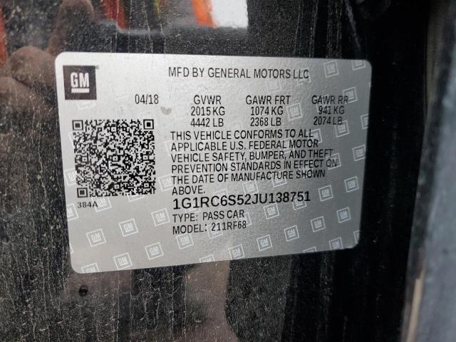 Photo 11 VIN: 1G1RC6S52JU138751 - CHEVROLET VOLT LT 