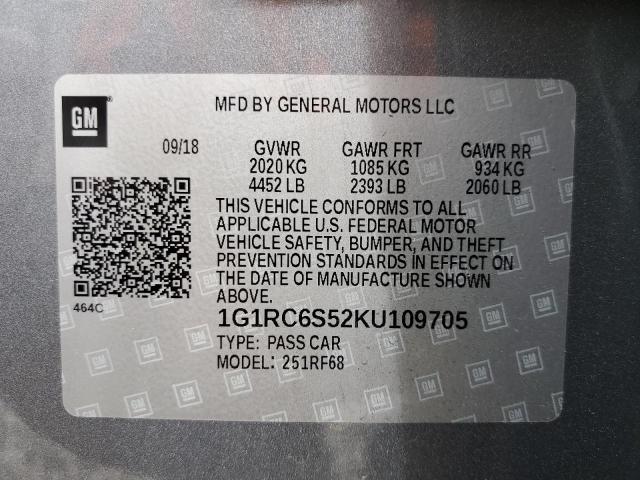 Photo 11 VIN: 1G1RC6S52KU109705 - CHEVROLET VOLT LT 