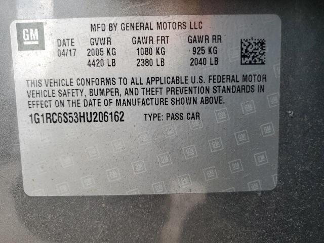 Photo 12 VIN: 1G1RC6S53HU206162 - CHEVROLET VOLT LT 