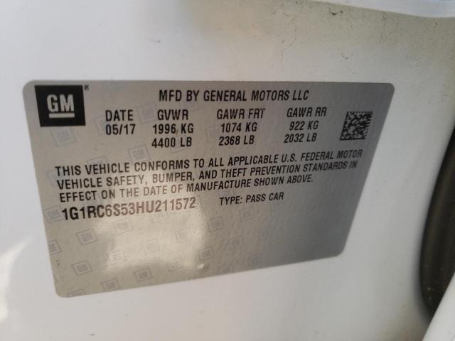 Photo 12 VIN: 1G1RC6S53HU211572 - CHEVROLET VOLT LT 