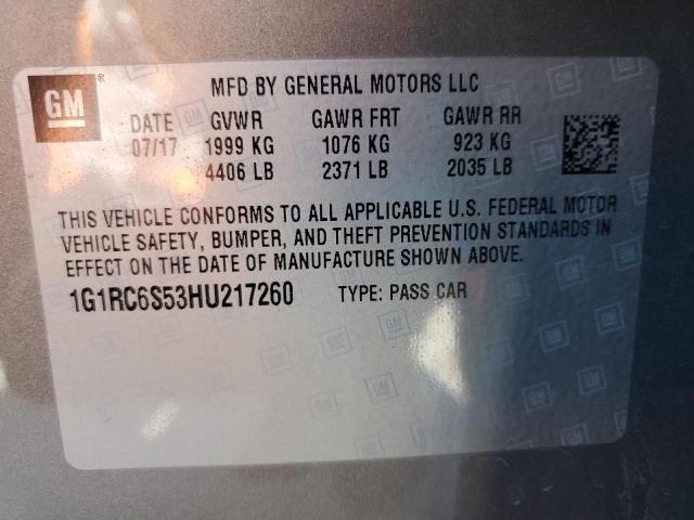 Photo 9 VIN: 1G1RC6S53HU217260 - CHEVROLET VOLT 