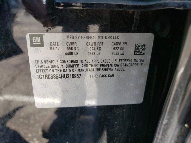 Photo 9 VIN: 1G1RC6S54HU216957 - CHEVROLET VOLT LT 