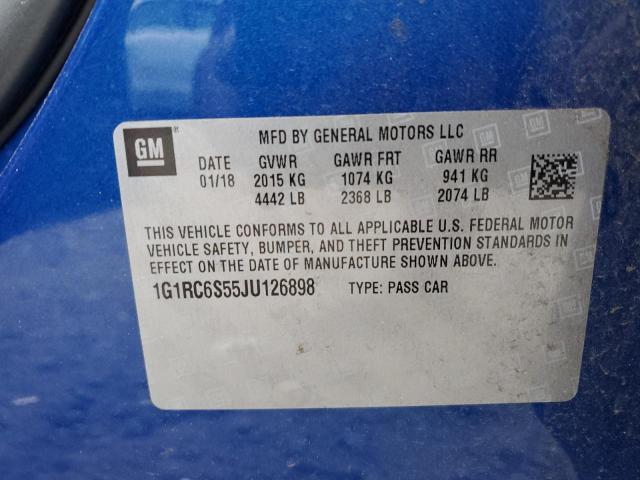 Photo 12 VIN: 1G1RC6S55JU126898 - CHEVROLET VOLT 