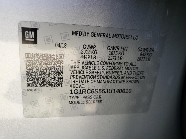 Photo 11 VIN: 1G1RC6S55JU140610 - CHEVROLET VOLT 